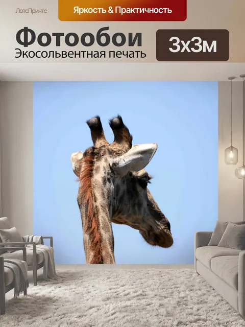 Фотообои Жираф голову сзади