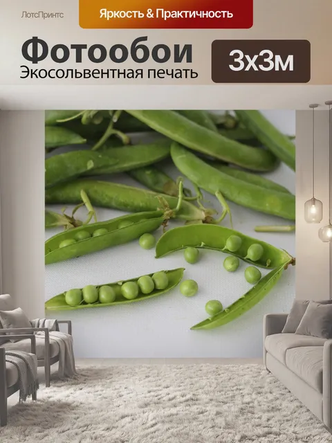 Фотообои Зеленый горошек