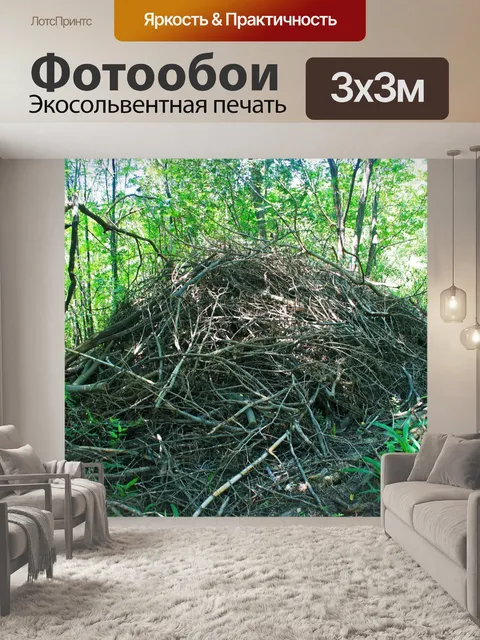 Фотообои куча веток