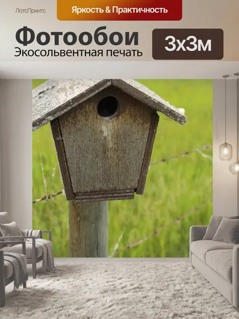 Фотообои Скворечник Браун Сообщение Колючая прово