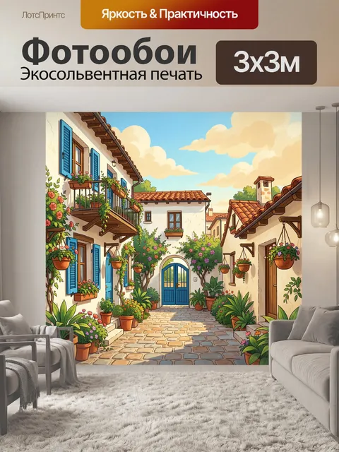Фотообои Уютный средиземноморский дворик
