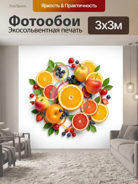 300 × 300 см · Экосольвентная печать