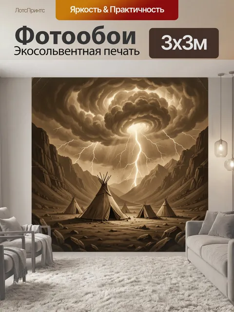 300 × 300 см · Экосольвентная печать