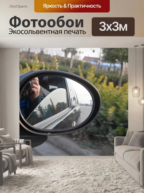Фотообои Боковое зеркало