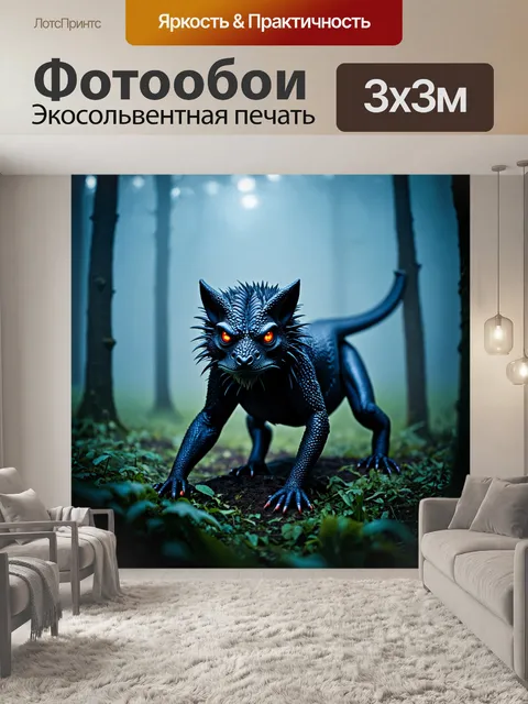 Фотообои животные в стиле тёмное фэнтези