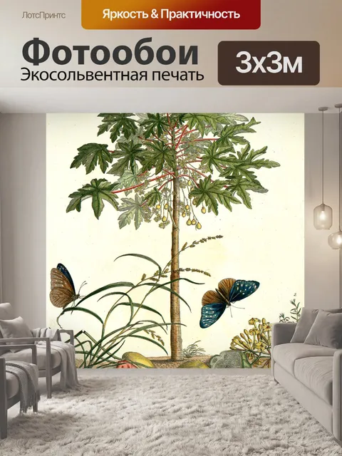 Фотообои Фиговое дерево плоды винтаж искусство