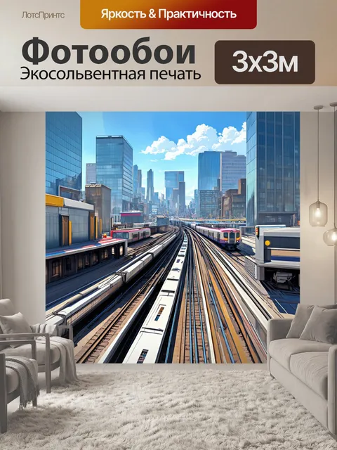 Фотообои искусный городской пейзаж
