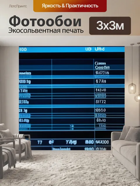 Фотообои финансовый анализ
