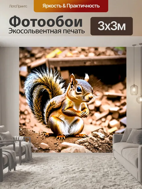 Фотообои животные в стиле гранж