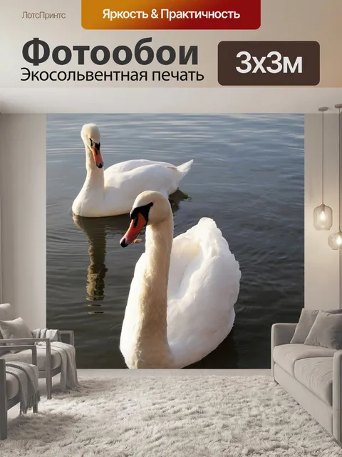 Фотообои Лебеди