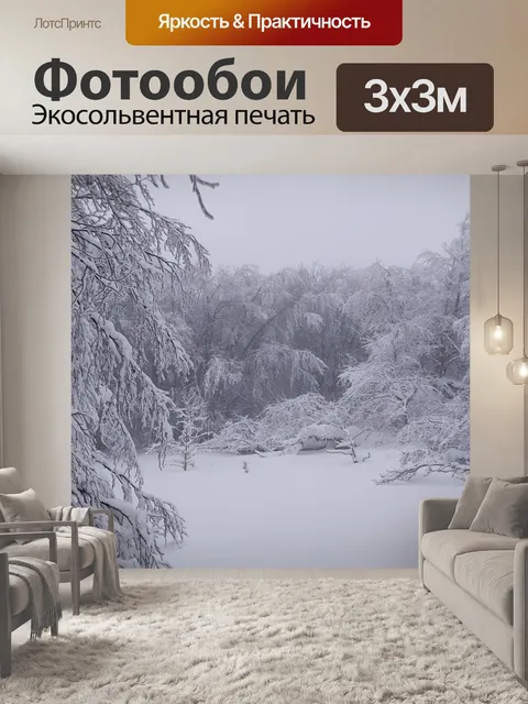 Фотообои Снег