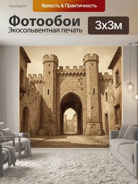 Фотообои Средневековая крепостная арка