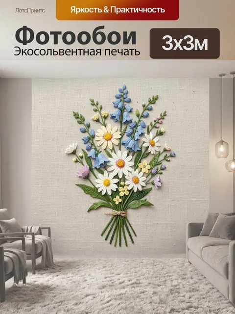 300 × 300 см · Экосольвентная печать