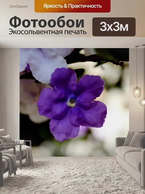 Фотообои Brunfelsia