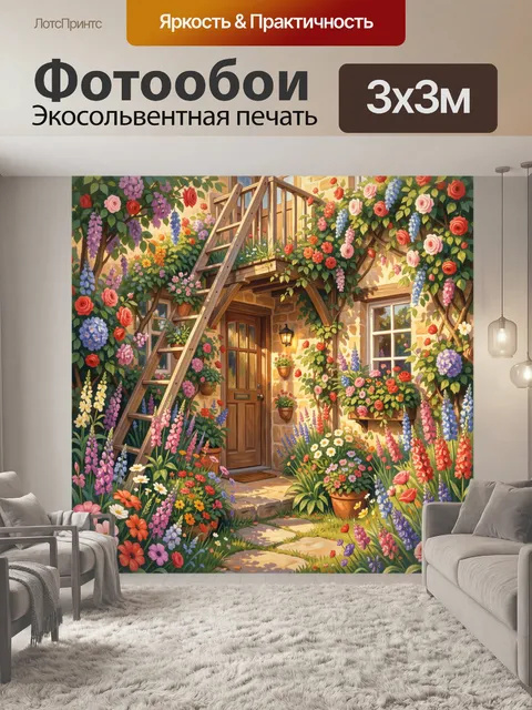 300 × 300 см · Экосольвентная печать