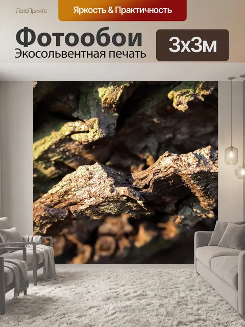 Фотообои грубая кора на японском изюме
