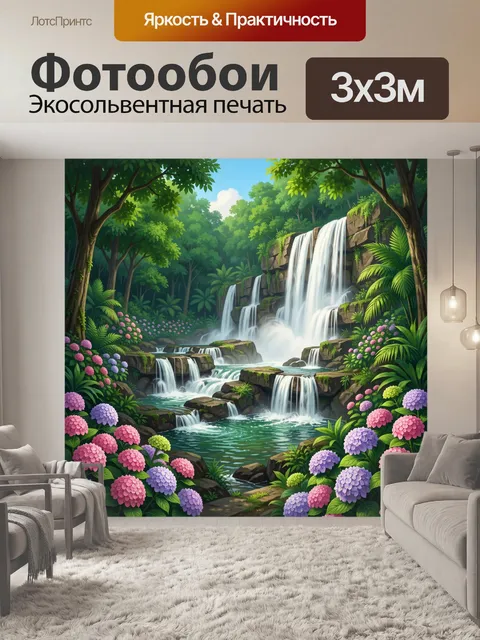 300 × 300 см · Экосольвентная печать