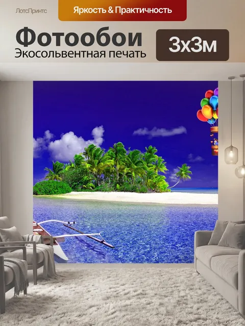 Фотообои океан пляж горячий шар кошка пират