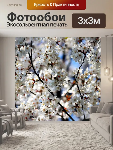 Фотообои Вишни в цвету
