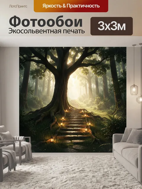 Фотообои Волшебная лесная тропа