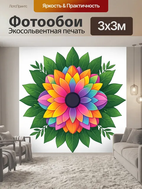 300 × 300 см · Экосольвентная печать