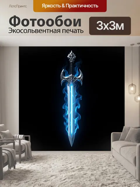 300 × 300 см · Экосольвентная печать