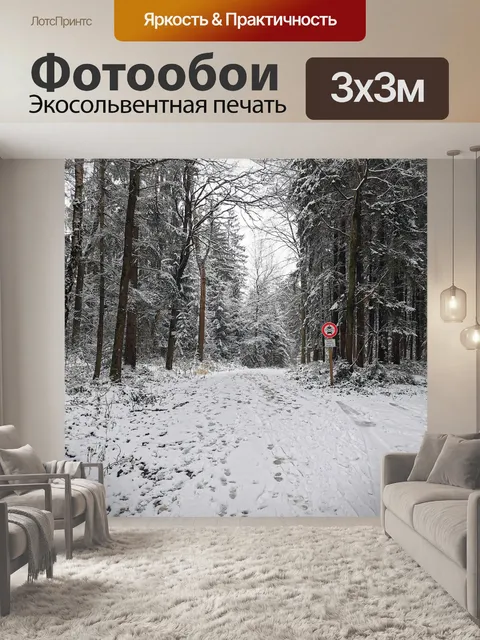 Фотообои Снег