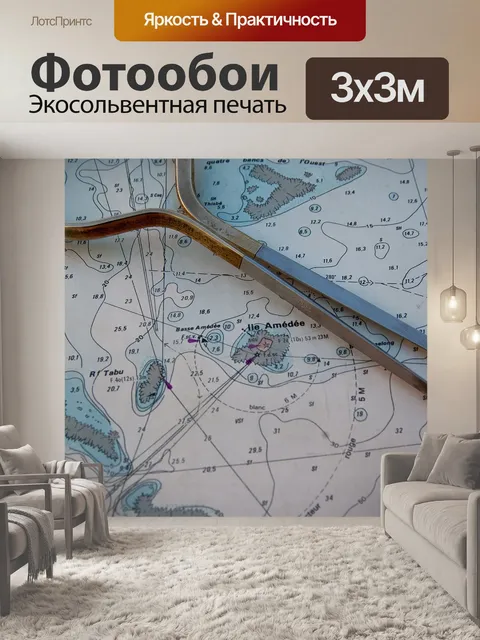 Фотообои Навигационная карта