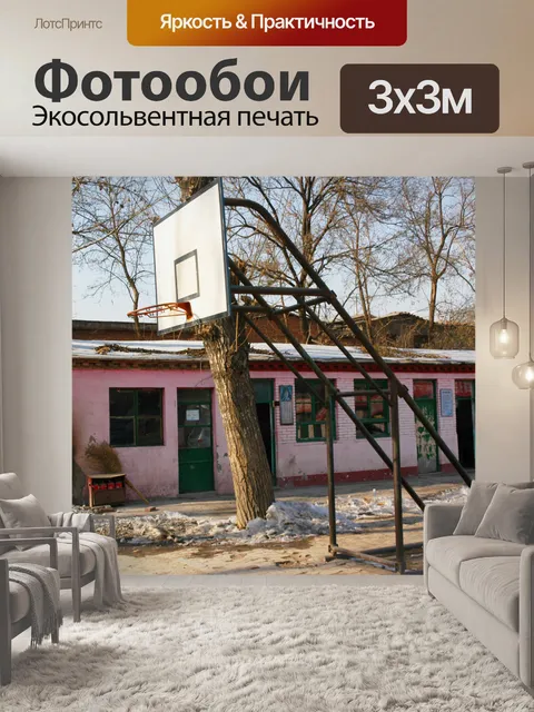 Фотообои баскетбольная площадка
