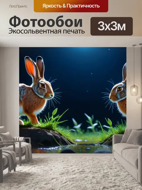 Фотообои лунные зайцы и их тайные обряды