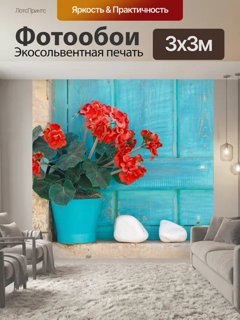 Фотообои Цветок на подоконнике
