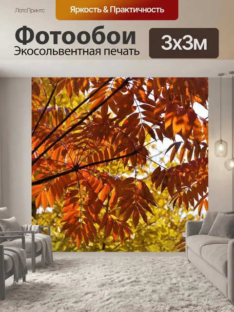 Фотообои Желтые листья