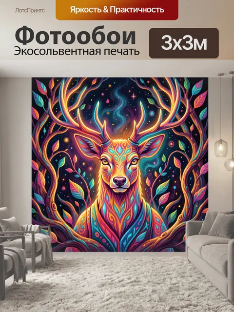 300 × 300 см · Экосольвентная печать