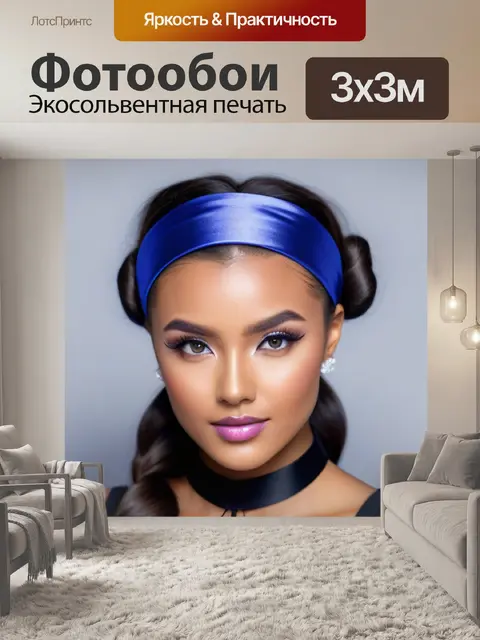 Фотообои прическа для вечеринки с ободком