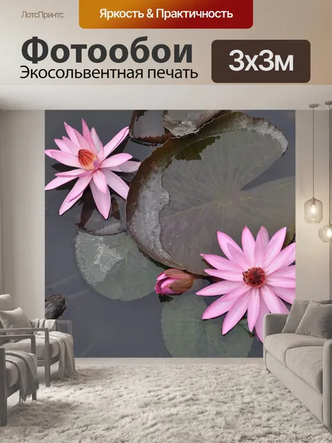Фотообои Водяные лилии