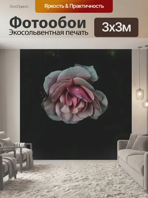 Фотообои Розовый