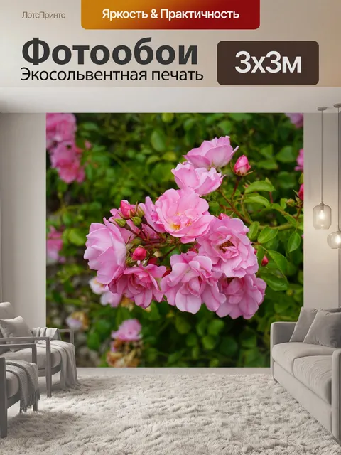 Фотообои Розы в саду