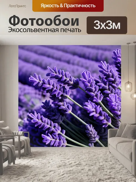 Фотообои с лавандой