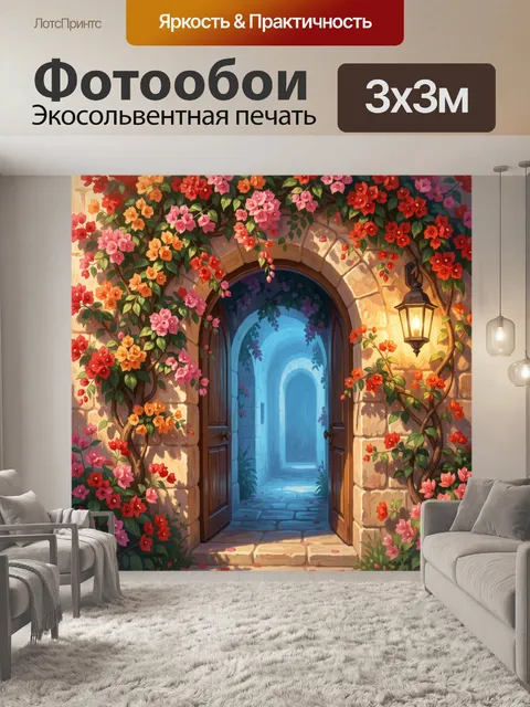 300 × 300 см · Экосольвентная печать