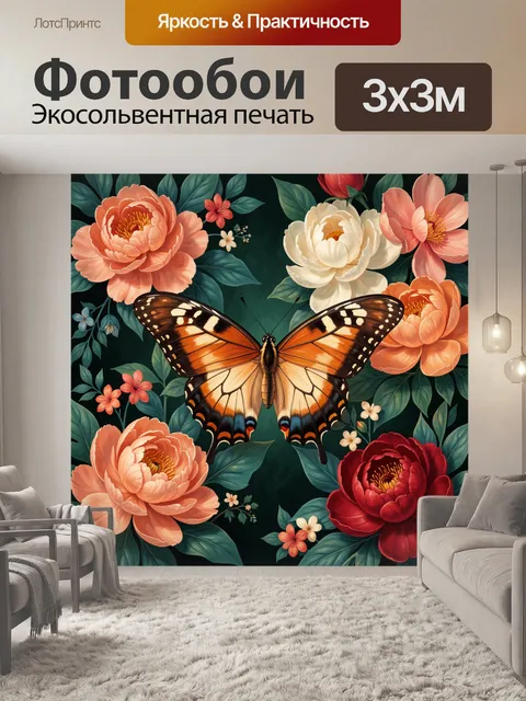 300 × 300 см · Экосольвентная печать