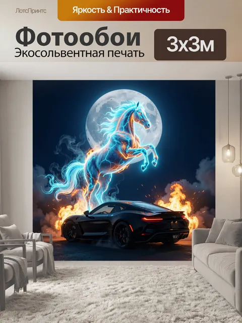 300 × 300 см · Экосольвентная печать