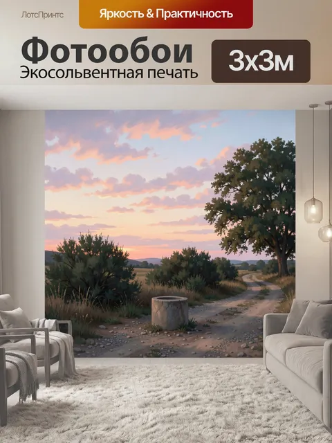 300 × 300 см · Экосольвентная печать