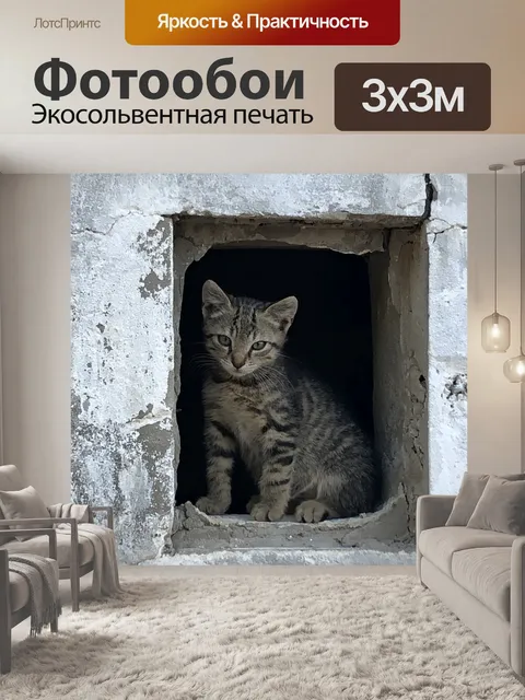 Фотообои Кошка