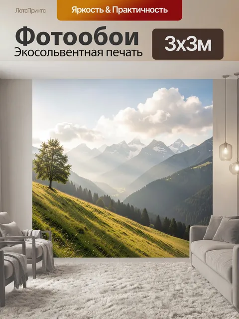 300 × 300 см · Экосольвентная печать