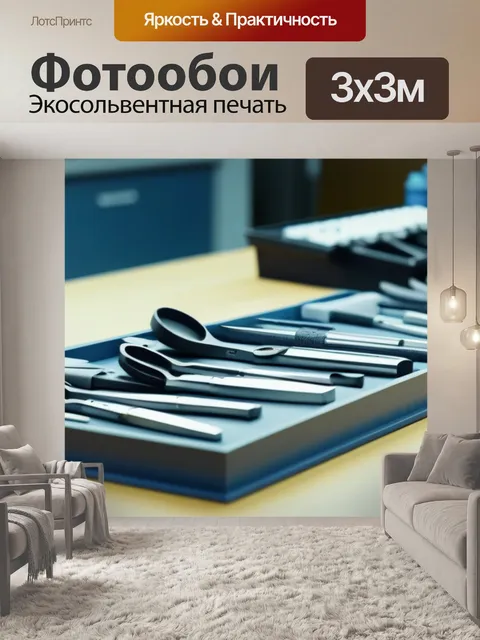 Фотообои инструменты стоматолога на рабочем столе