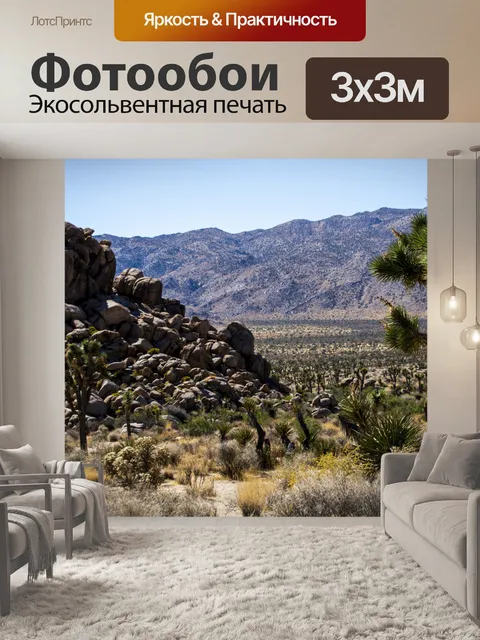 Фотообои Джошуа Три Какти