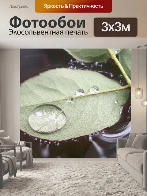 Фотообои Капли