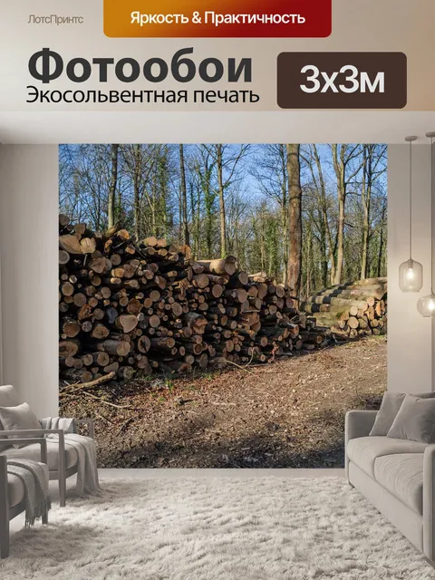 Фотообои Поленница