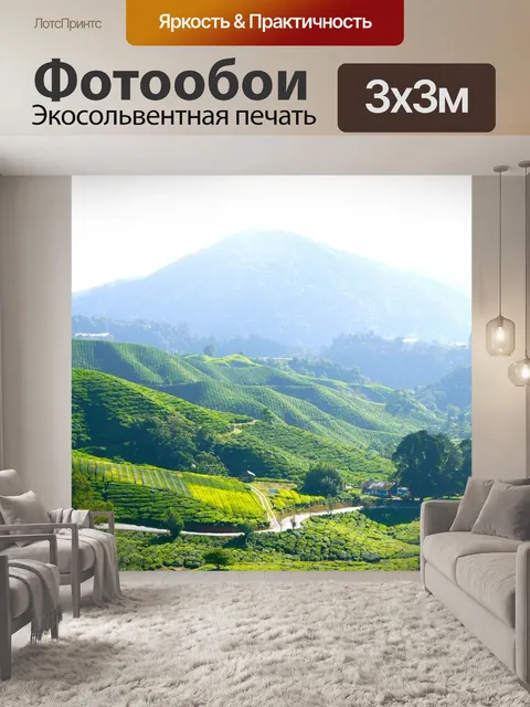 Фотообои Чайная плантация