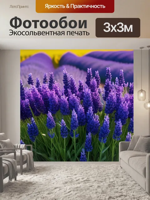 Фотообои с лавандой